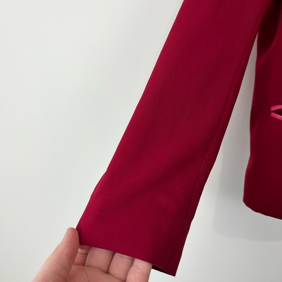 Isabel Marant Pink Tailored Silk Trim Buttoned Classic Blazer Jacket UK 10 - Picture 7 of 15